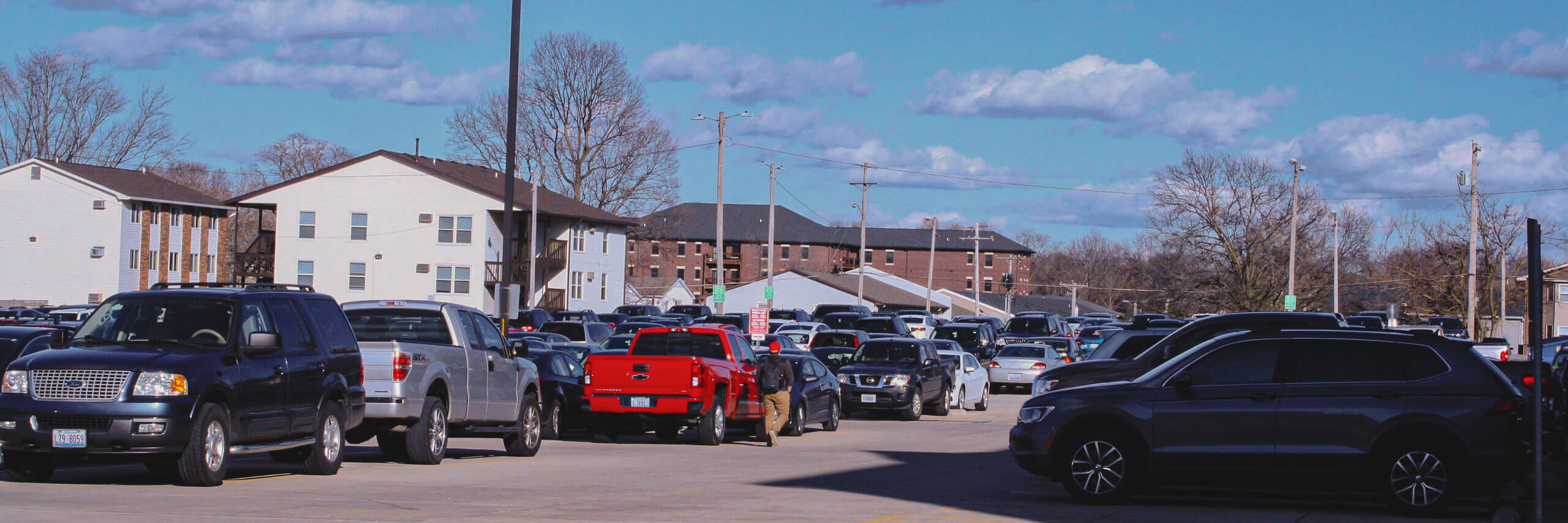 Campus parking lot